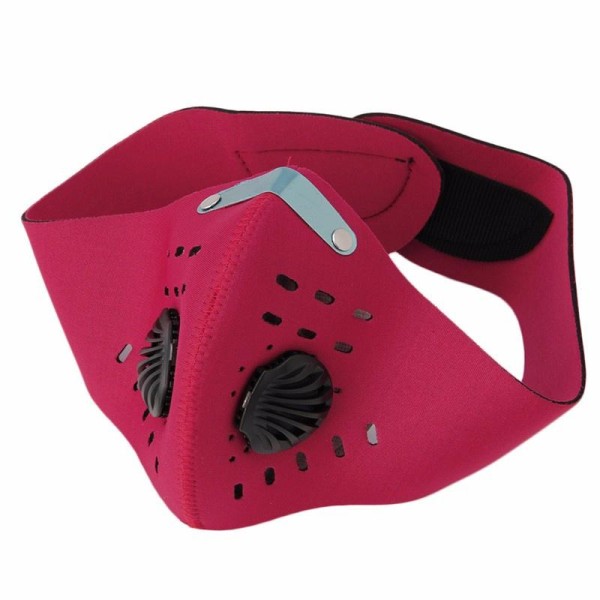 Neoprene face protection mask, for paintball, ski, motorcycling, hunting, model NR01, red color